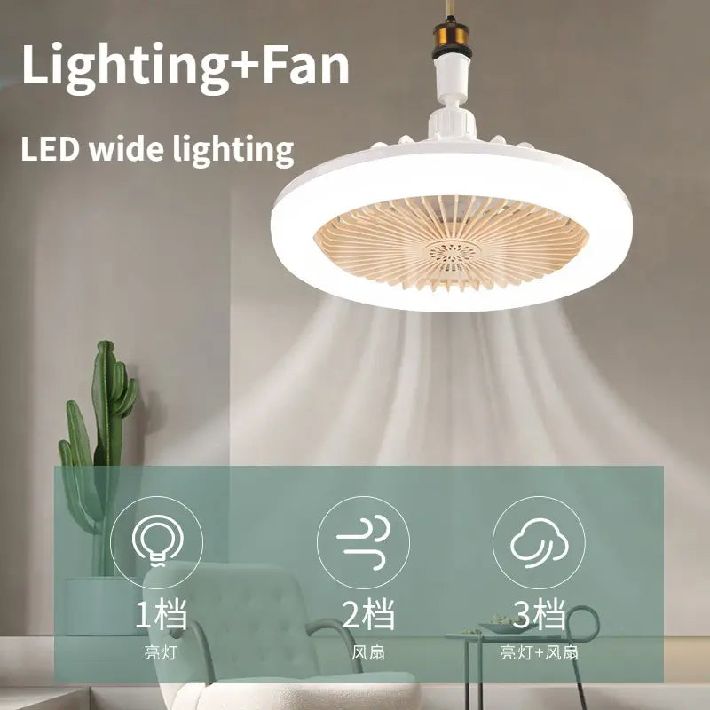 Remote-Controlled Ceiling Lamp Fan by Anti Spier