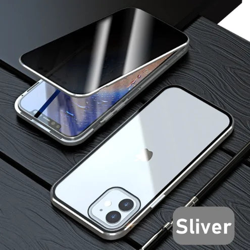 Glass Privacy Metal Phone Case iphone by Anti Spier