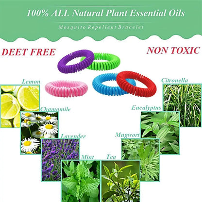 24 Pack Anti Bug Insect Pest Repellent Bracelet Wrist Band Natural Protection US by Anti Spier