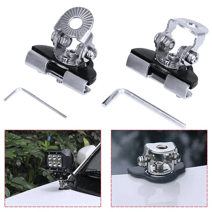 2PCS Pillar Hood Led Work Light Bar Mount Bracket Clamp Holder Offroad Universal by Anti Spier