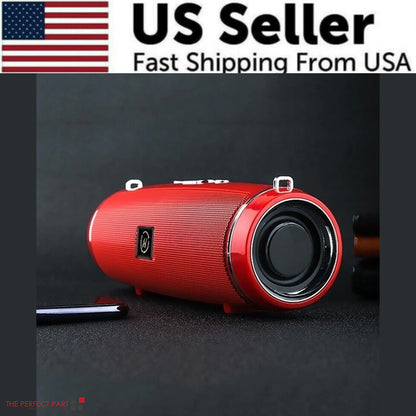 Bluetooth 5.1 Speaker Wireless Waterproof Outdoor Stereo LOUD Bass USB/TF Strap by Anti Spier