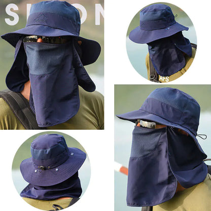 Wide Brim Sun Hat UV Protection Bucket Cap For Hiking Camping Fishing Safari Men by Anti Spier