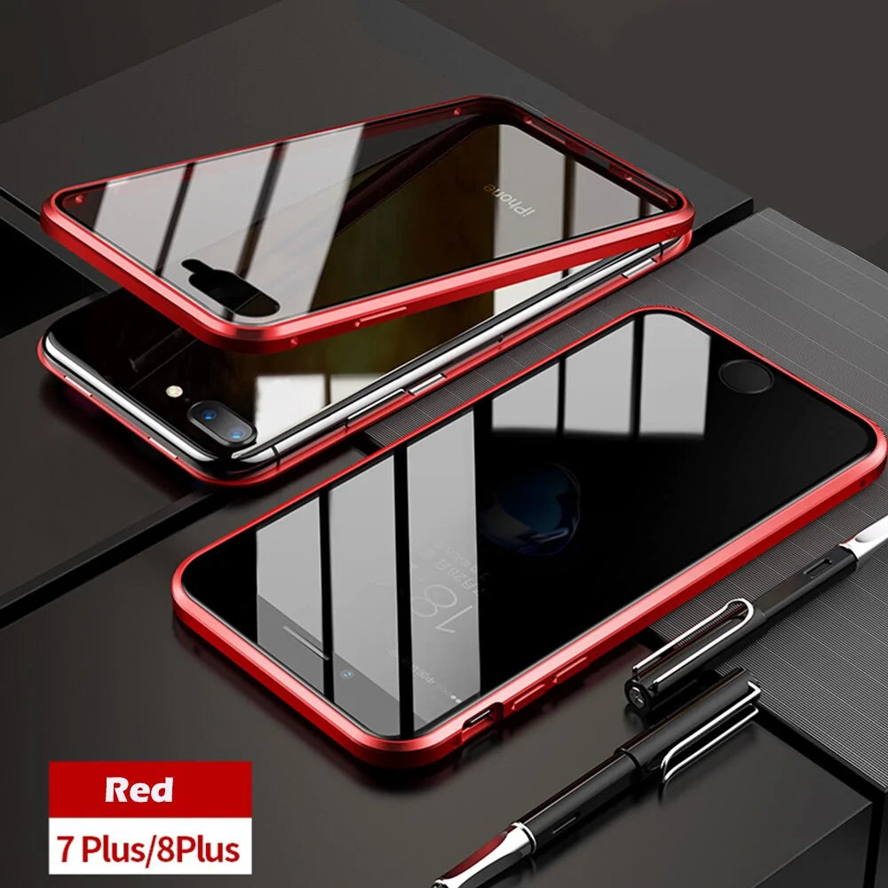 Anti-Peep Magnetic Metal Phone Case For iPhone by Anti Spier