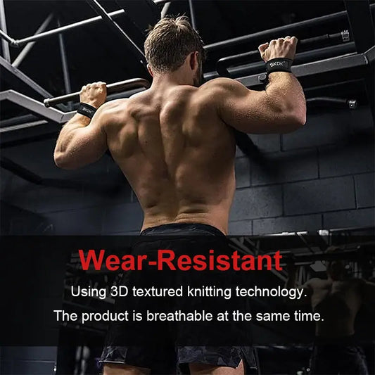 Anti-Slip Silicone Weightlifting Wrist Straps by Anti Spier