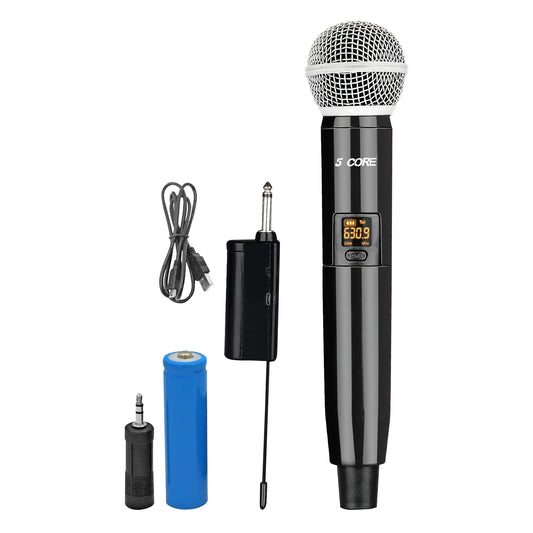 5Core Wireless Microphones VHF Microfonos Inalambricos Professional Handheld Cordless Mic by Anti Spier