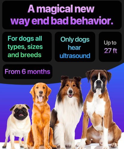 Dog Bark Deterrent Device Stops Bad Behavior No Need Yell Long Range Ultrasonic by Anti Spier
