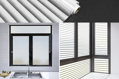 Frosted Glass Privacy Window Film for Offices - Static Cling Light Control by Anti Spier