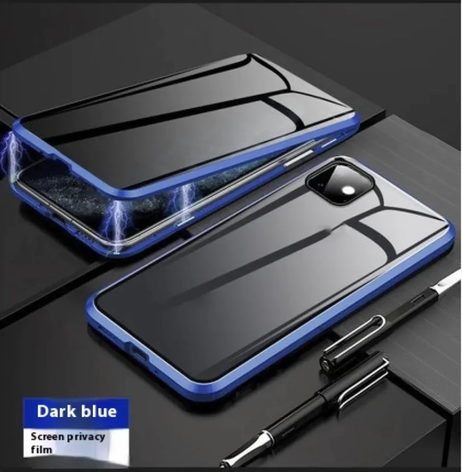 Magnetic Privacy Glass Case for iPhone - Anti-Peep Screen Protector with 9H Hardness by Anti Spier
