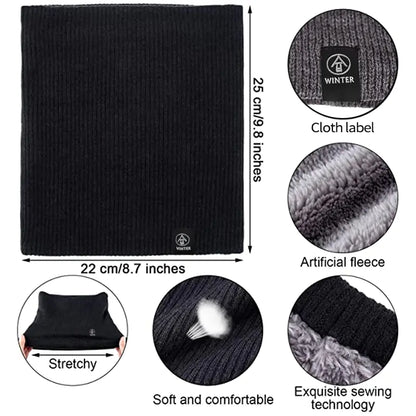Unisex Thick Knit Wool Scarf by Anti Spier