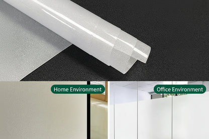Frosted Glass Privacy Window Film for Offices - Static Cling Light Control by Anti Spier
