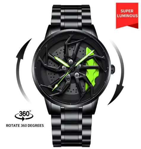 Men 3D Real Wheel Watches by Anti Spier