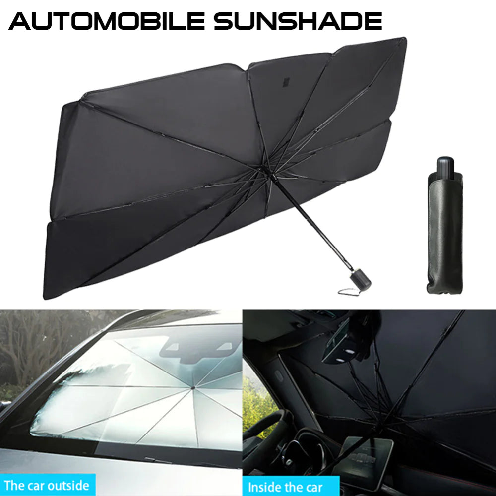 57" Car Windshield Sun Shade Foldable Umbrella Front Window Cover Visor Umbrella by Anti Spier