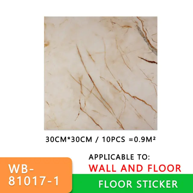 Thick Self-Adhesive Marble Floor Stickers by Anti Spier