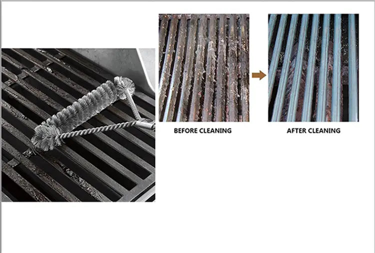 Stainless Steel BBQ Grill Cleaning Brush - 1pc Tool by Anti Spier