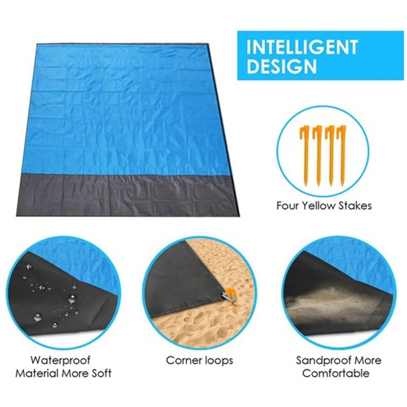 Waterproof Pocket Beach Blanket by Anti Spier