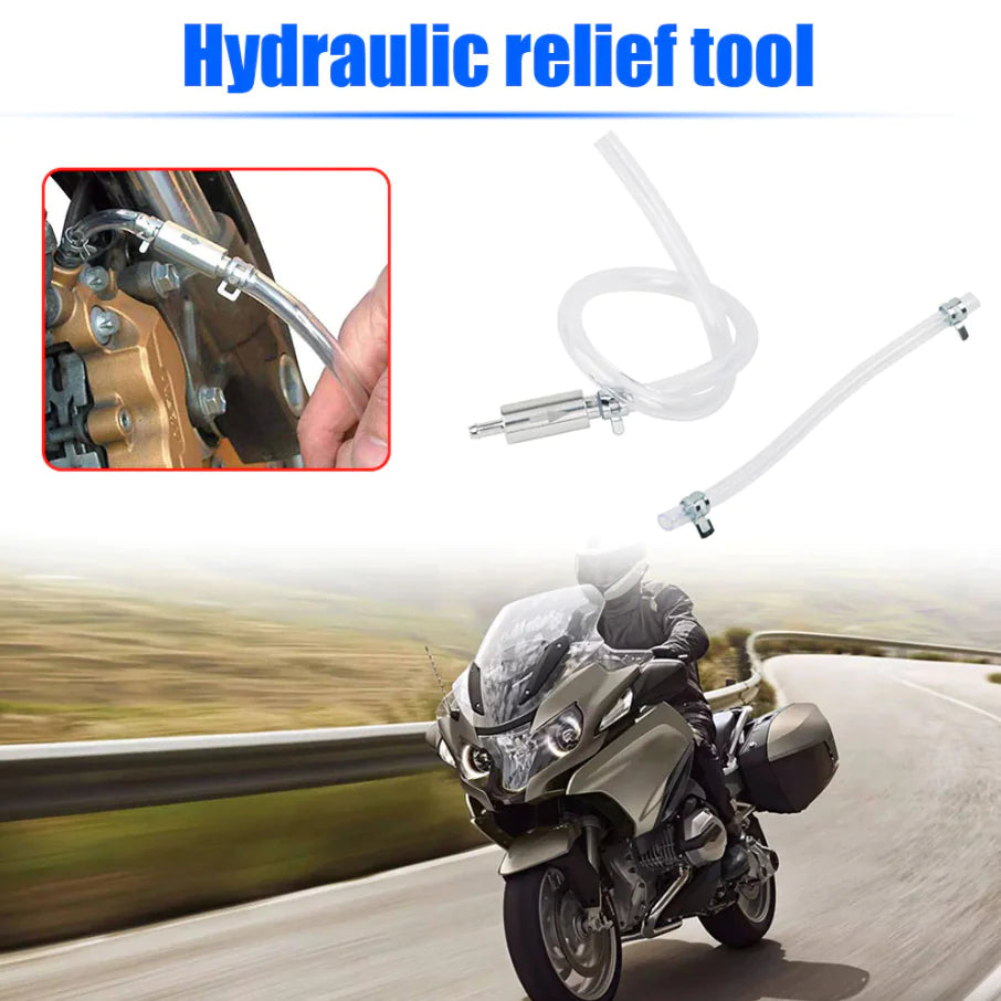 Car Motorcycle Clutch Brake Bleeder Hose One Way Valve Tube Bleeding Tool Set US by Anti Spier