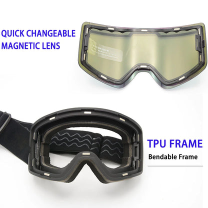 Anti-Fog Ski Goggles with Magnetic Lens by Anti Spier