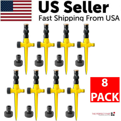 360° Rotation Auto Irrigation System Garden Lawn Sprinkler Patio Save Water USA by Anti Spier