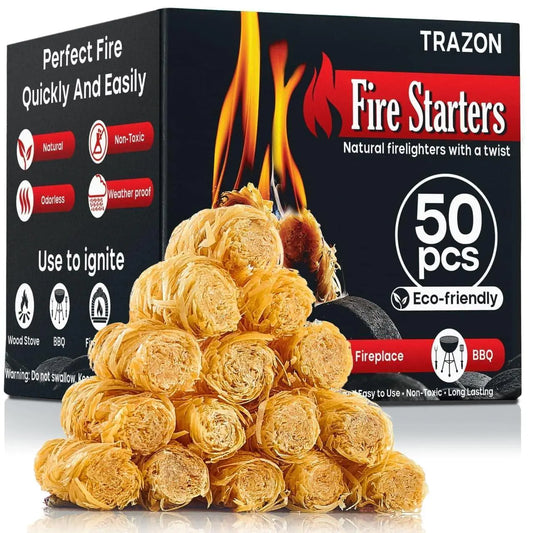 Fire Starters for Indoor Fireplace Campfires Wood Stove Grill Charcoal Chimney by Anti Spier