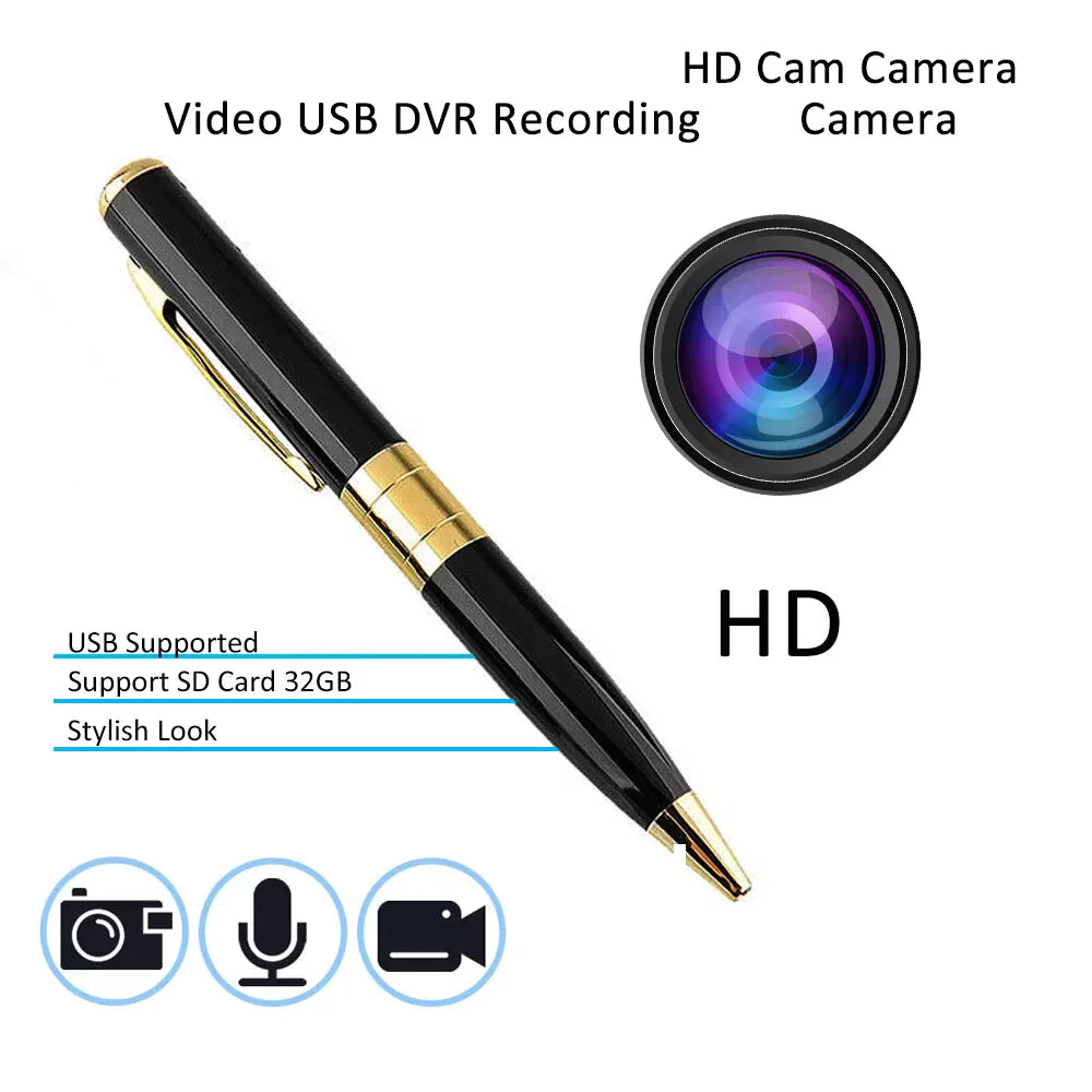 Pen Camera Cam Mini Hidden Pocket Audio Video Recorder DVR Security 1080P HD USA by Anti Spier