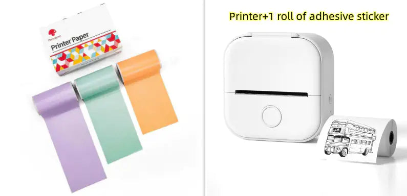 Portable Mini Thermal Label Printer Home Photo Printer Student Wrong Question Printer Bluetooth Mini Label Printer Price Tag by Anti Spier
