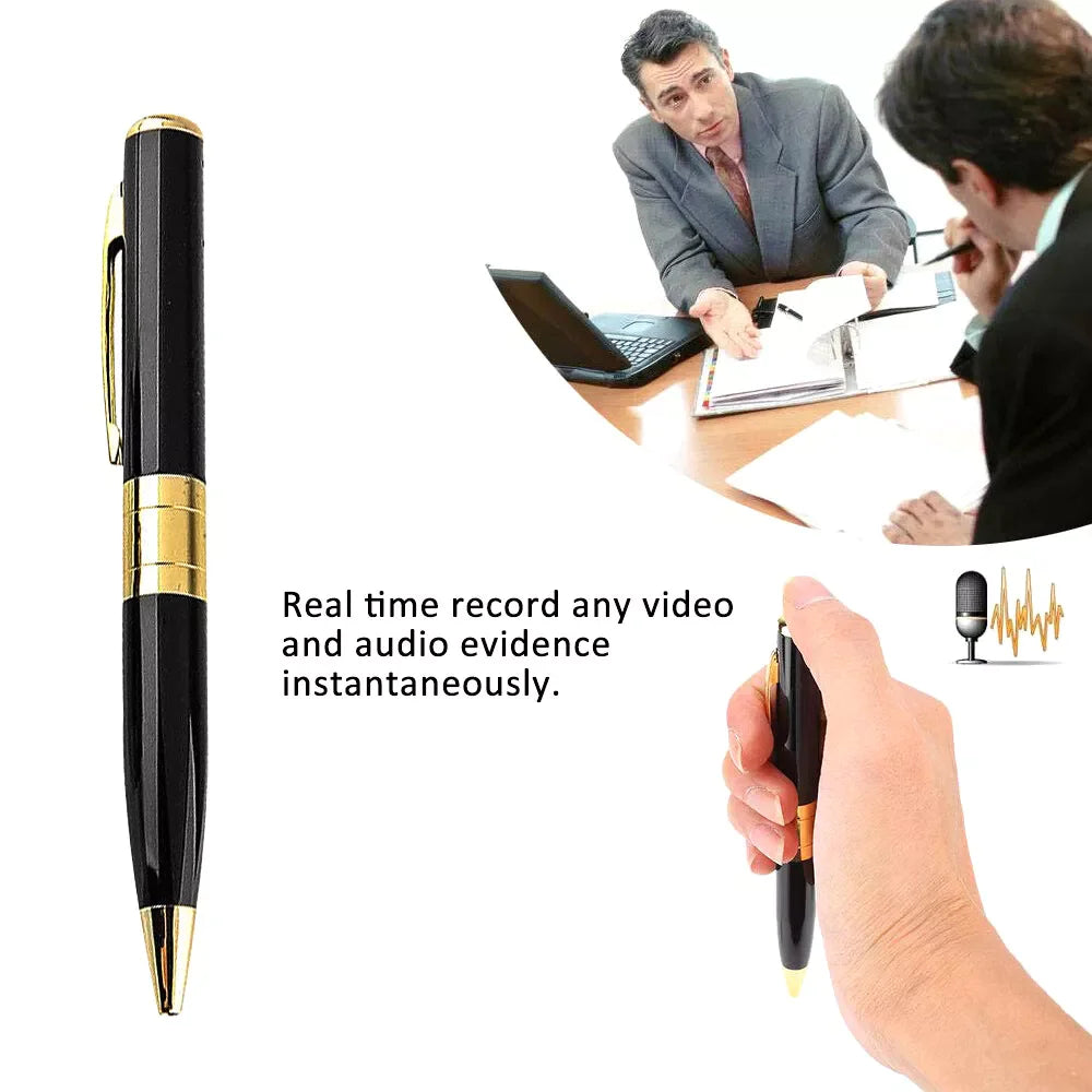 Pen Camera Cam Mini Hidden Pocket Audio Video Recorder DVR Security 1080P HD USA by Anti Spier