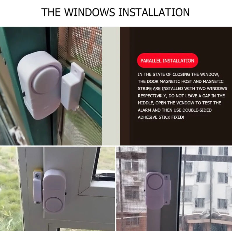 6 PCS WIRELESS Home Window Door Burglar Security ALARM System Magnetic Sensor by Anti Spier