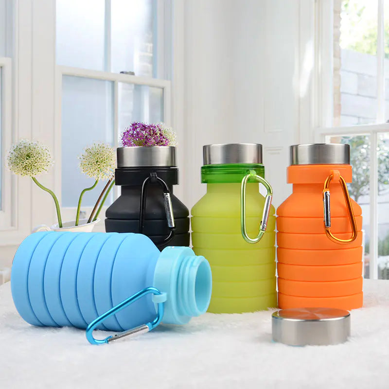 Collapsible Silicone Water Bottle by Anti Spier