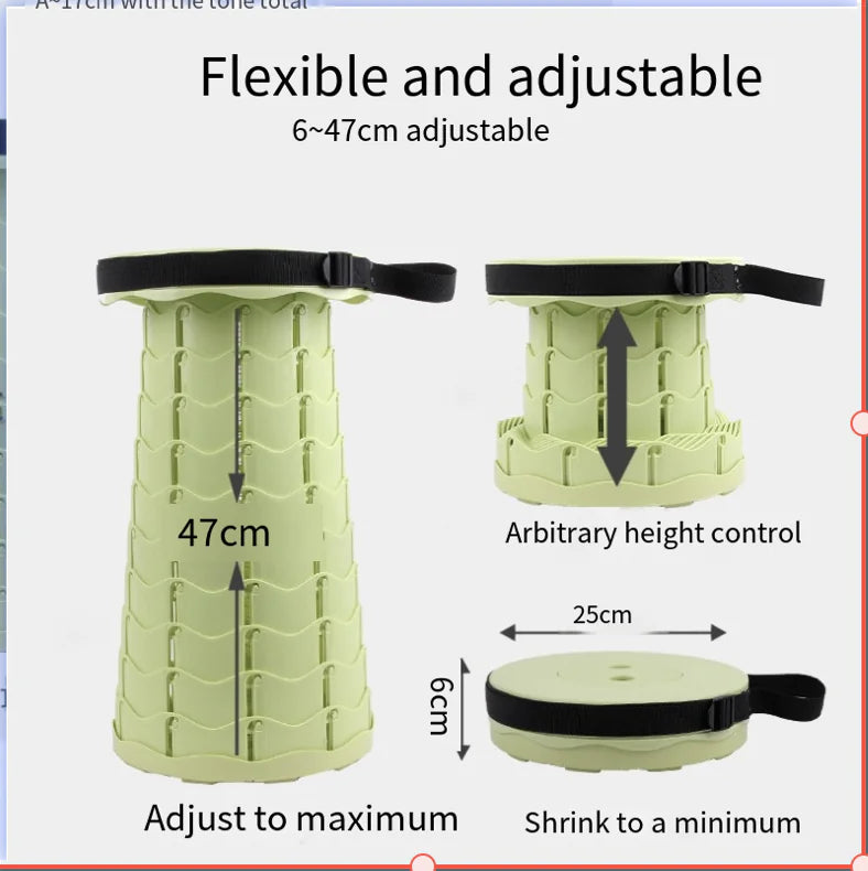 Portable Folding Stool for Outdoor Travel and Events by Anti Spier