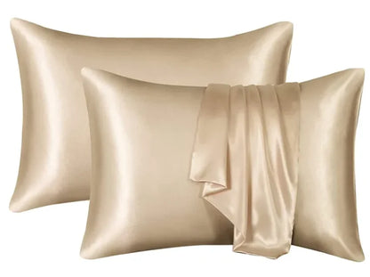 Silk-like Solid Color Pillowcase by Anti Spier