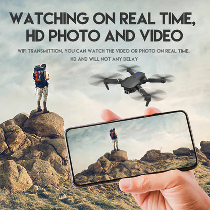 2023 New RC Drone With 4K HD Dual Camera WiFi FPV Foldable Quadcopter +4 Battery by Anti Spier