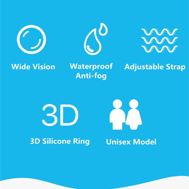 Clear Comfortable Swimming Goggles UV- Anti-Fog Swim Glasses Mirror Adult & Kids by Anti Spier