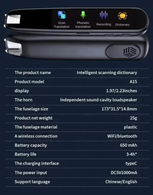 Scanning Translation Pen Multi-language by Anti Spier