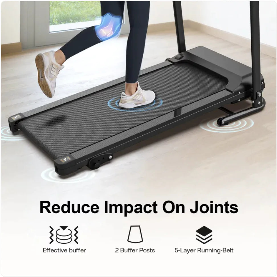 Folding Treadmill with Pulse Sensor by Anti Spier
