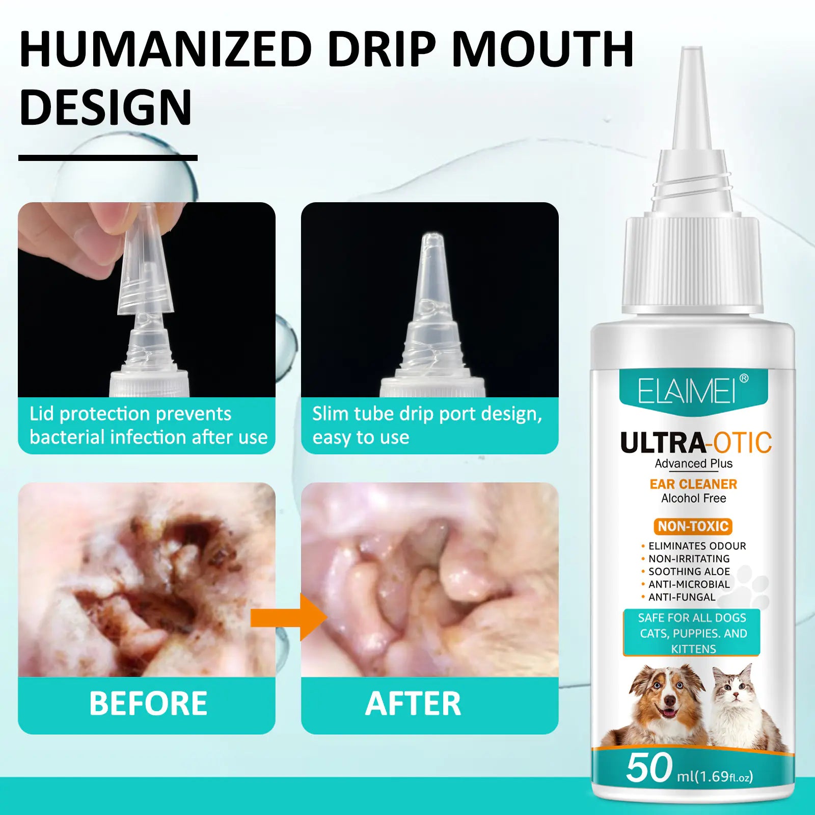 Pet Ear Cleaner 50ml by Anti Spier
