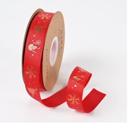 Ribbon Printed Christmas Design Decoration Gift Packing by Anti Spier