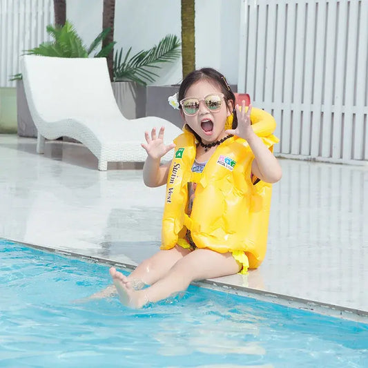 Inflatable Life Vest Baby Swimming Jacket by Anti Spier