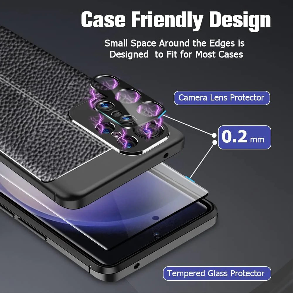 Tempered Glass Screen Protector Lens Hydrogel For Samsung S23 S22 Ultra Plus USA by Anti Spier