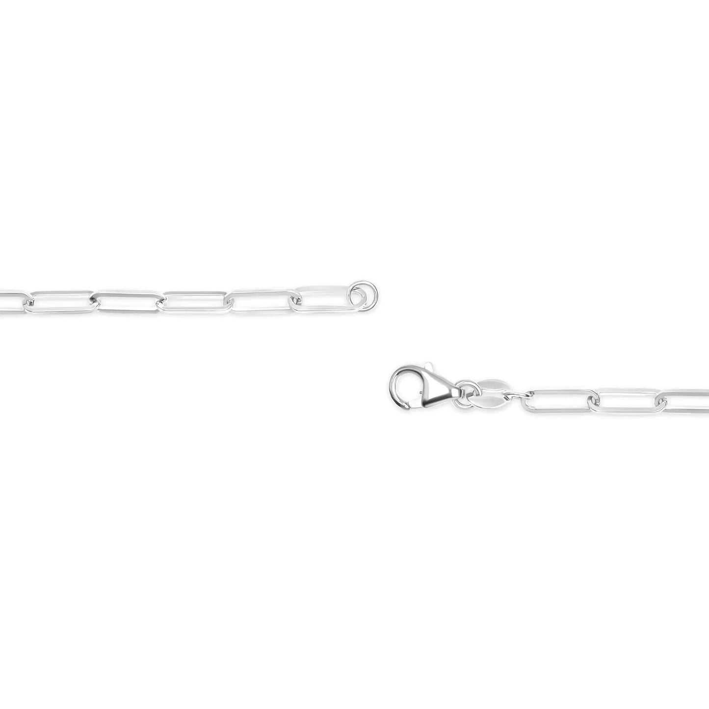 Unisex Solid 14K Gold 2.5mm Paperclip Chain Necklace by Anti Spier