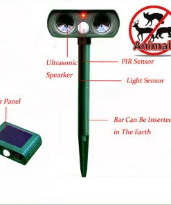 Ultrasonic Solar Animal Repellent by Anti Spier