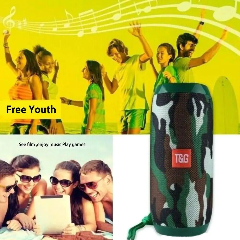 Bluetooth Speaker Wireless Waterproof Outdoor Stereo Bass USB/TF/FM Radio LOUD by Anti Spier