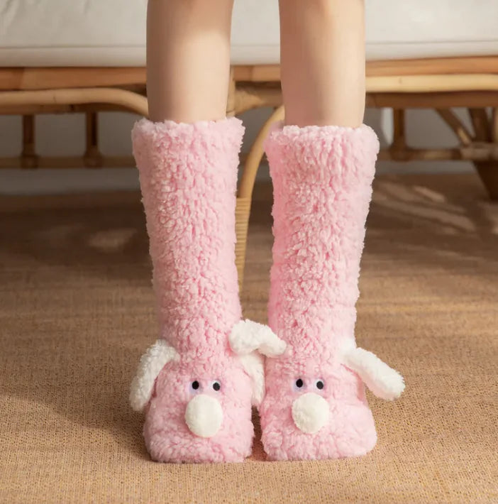 Women’s Plush Dog Socks by Anti Spier
