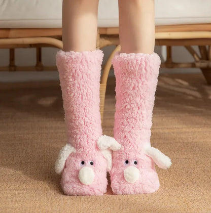 Women’s Plush Dog Socks by Anti Spier