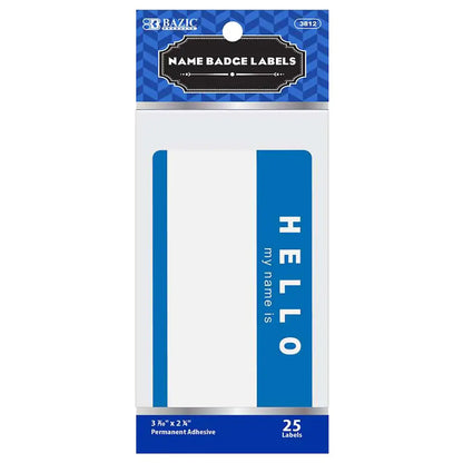 Name Badge Label “HELLO my name is” (25/Pack) by Anti Spier