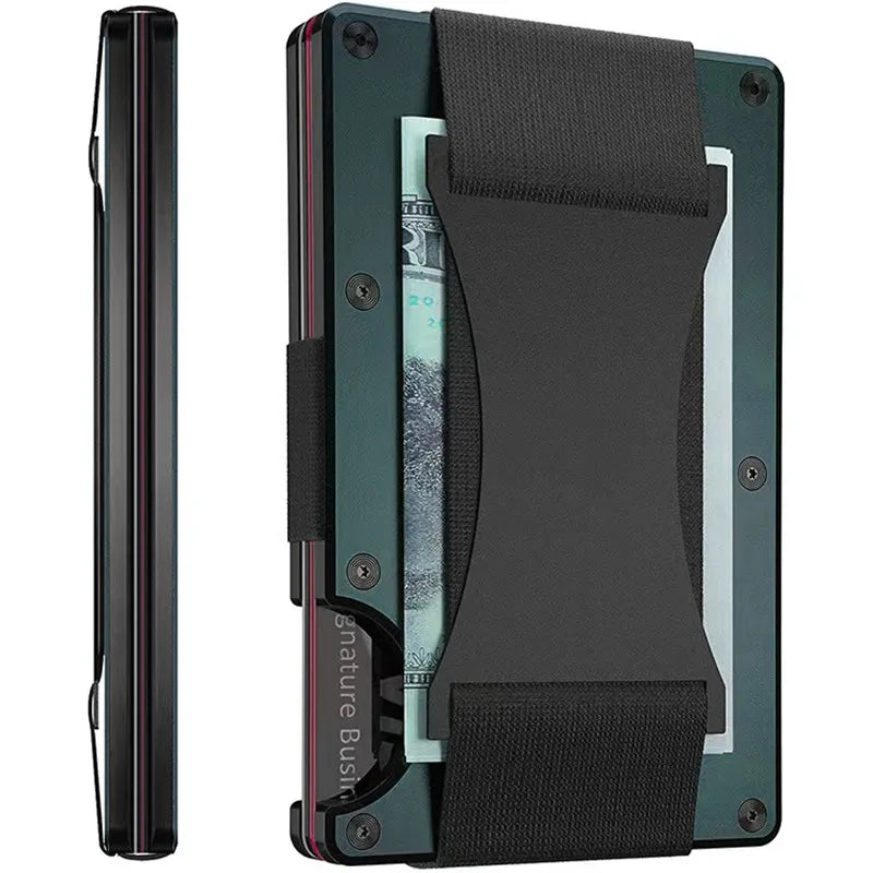 New Metal Card Bag Carbon Fiber Wallet Wallet RFID Anti-theft Swiping Blocking Technology by Anti Spier