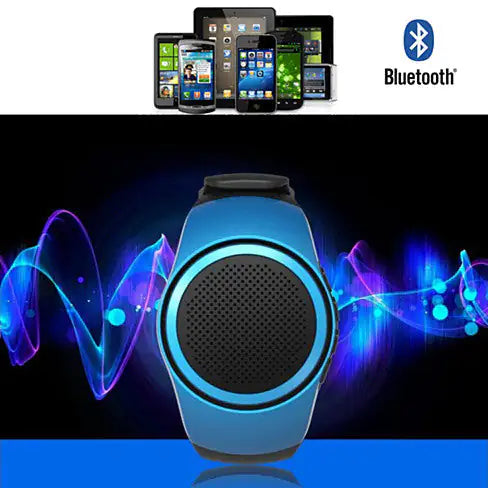 Jogging Buddy Bluetooth Smart Speaker W/FM Radio Watch Style And More by Anti Spier
