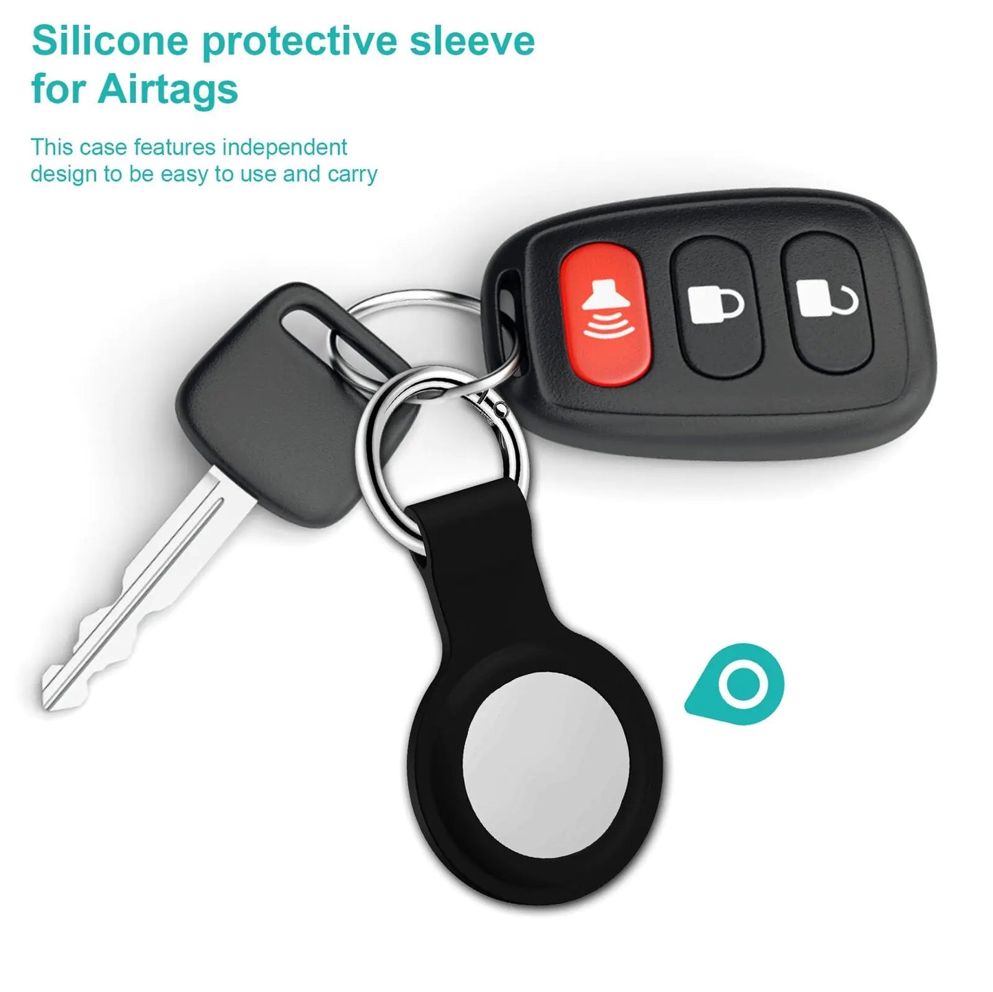 Silicone Airtag Keychain Case by Anti Spier