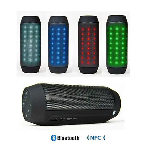 Bluetooth NFC Rainbow LED Lights and Music Speaker with FM Radio by Anti Spier