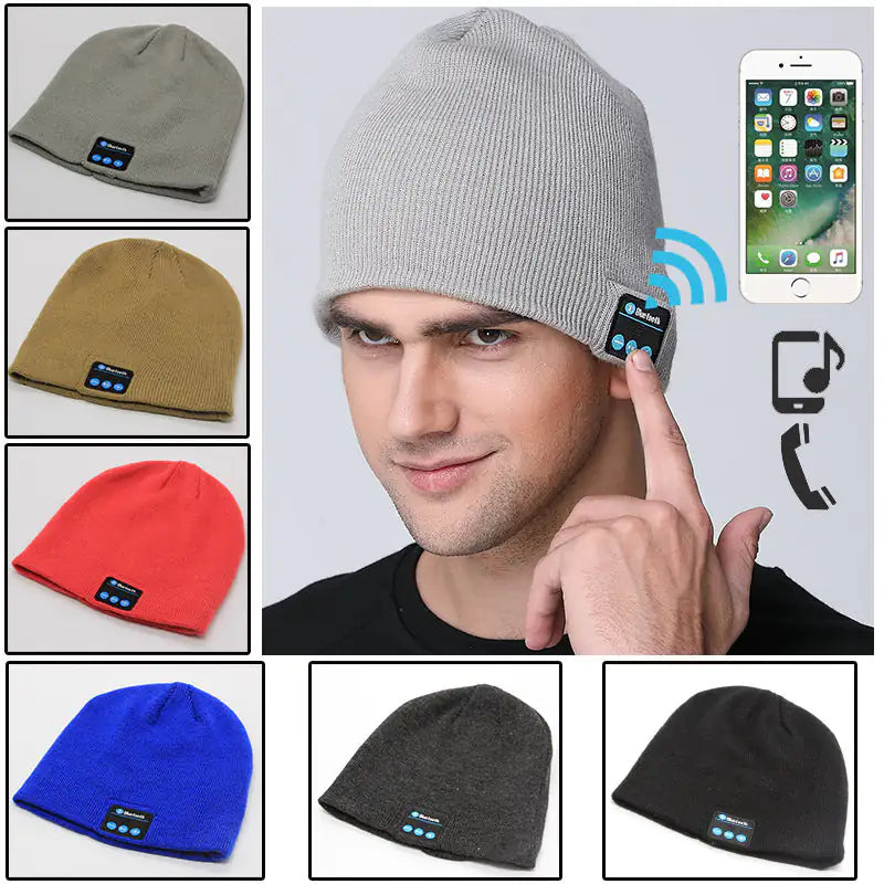 European And American Outdoor Wireless Headset Knitted Hat Multifunctional Music Hat by Anti Spier