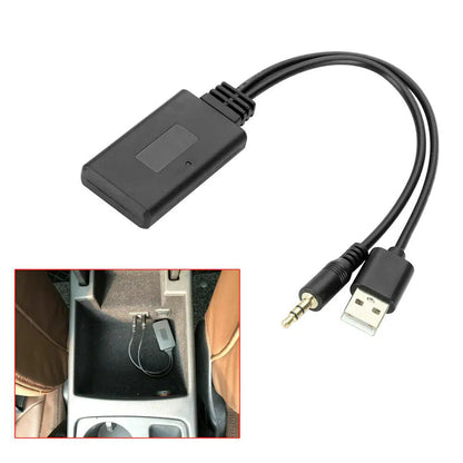 2 In 1 USB Bluetooth 5.0 Transmitter Receiver Adapter Wireless For PC Car Kit by Anti Spier